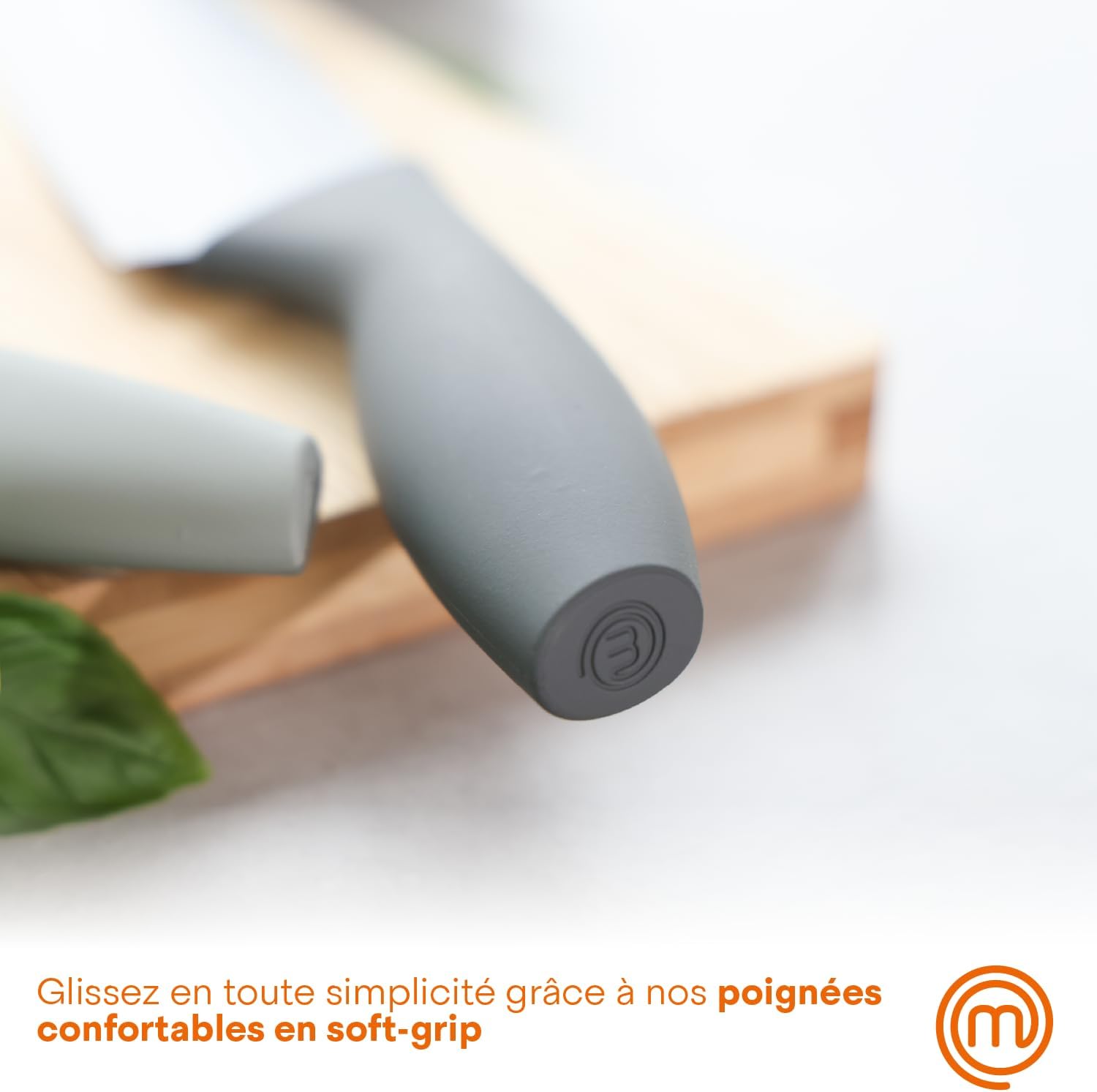 MasterChef - Set de couteaux 3 pièces - inox, manche ergonomique, antiadhésif
