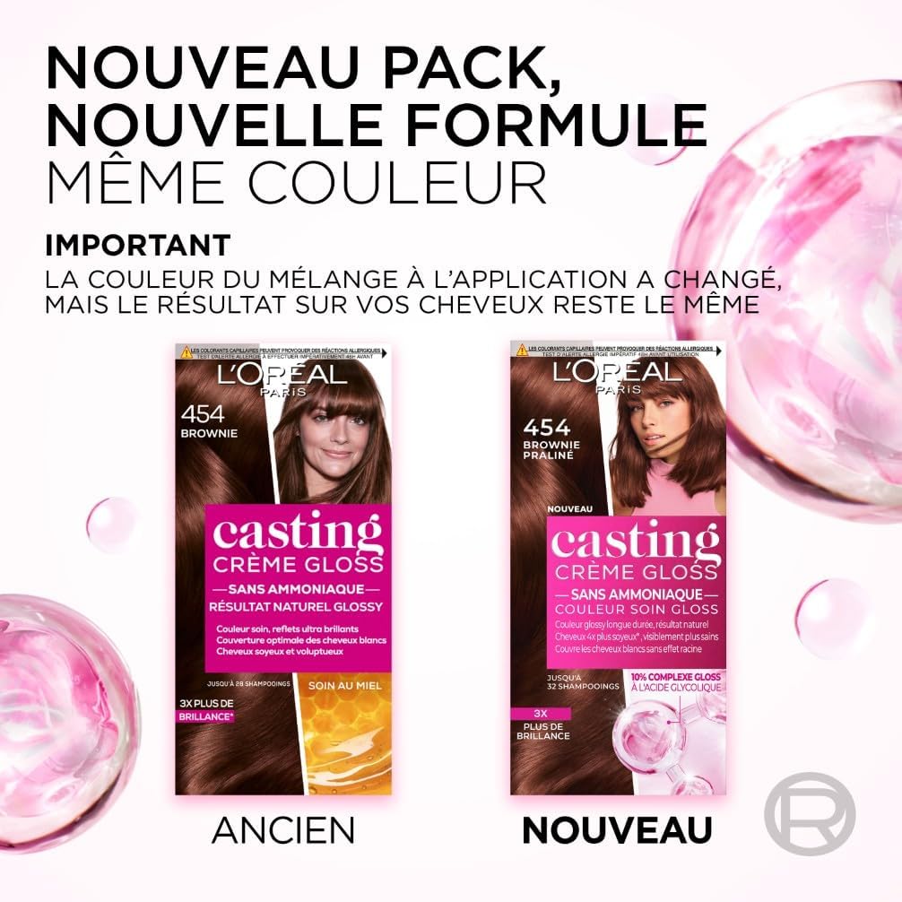 L'Oréal Paris - Casting Crème Gloss - soin sans ammoniaque, Noir Profond