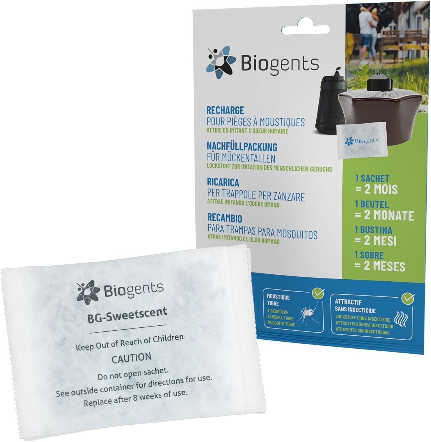 Biogents - recharge attractif moustiques - 6 mois - BG-SWEETSCENTX3