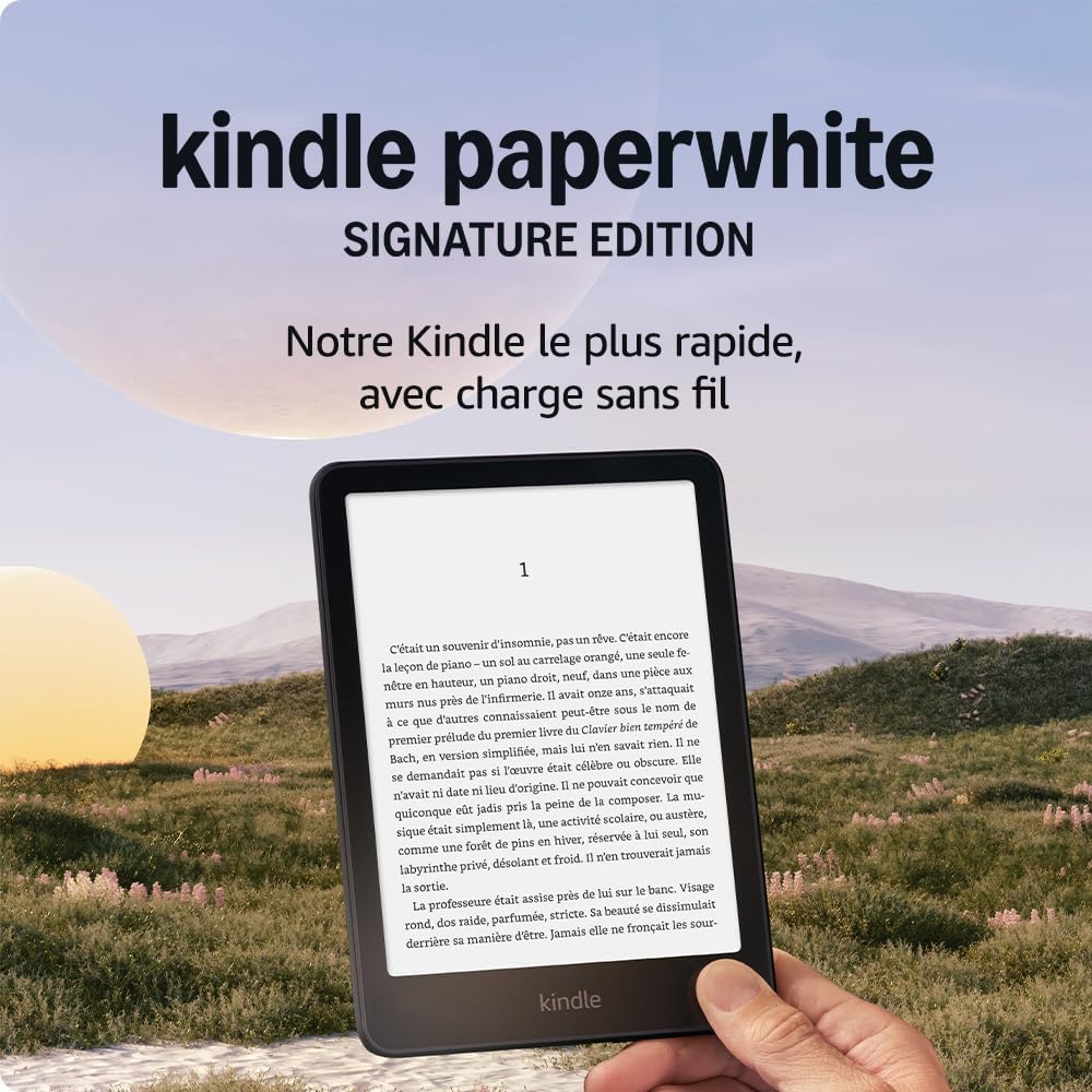 maxiidealz - Kindle Paperwhite Signature Edition - 6,8'' - 32 Go, éclairage auto, charge sans fil