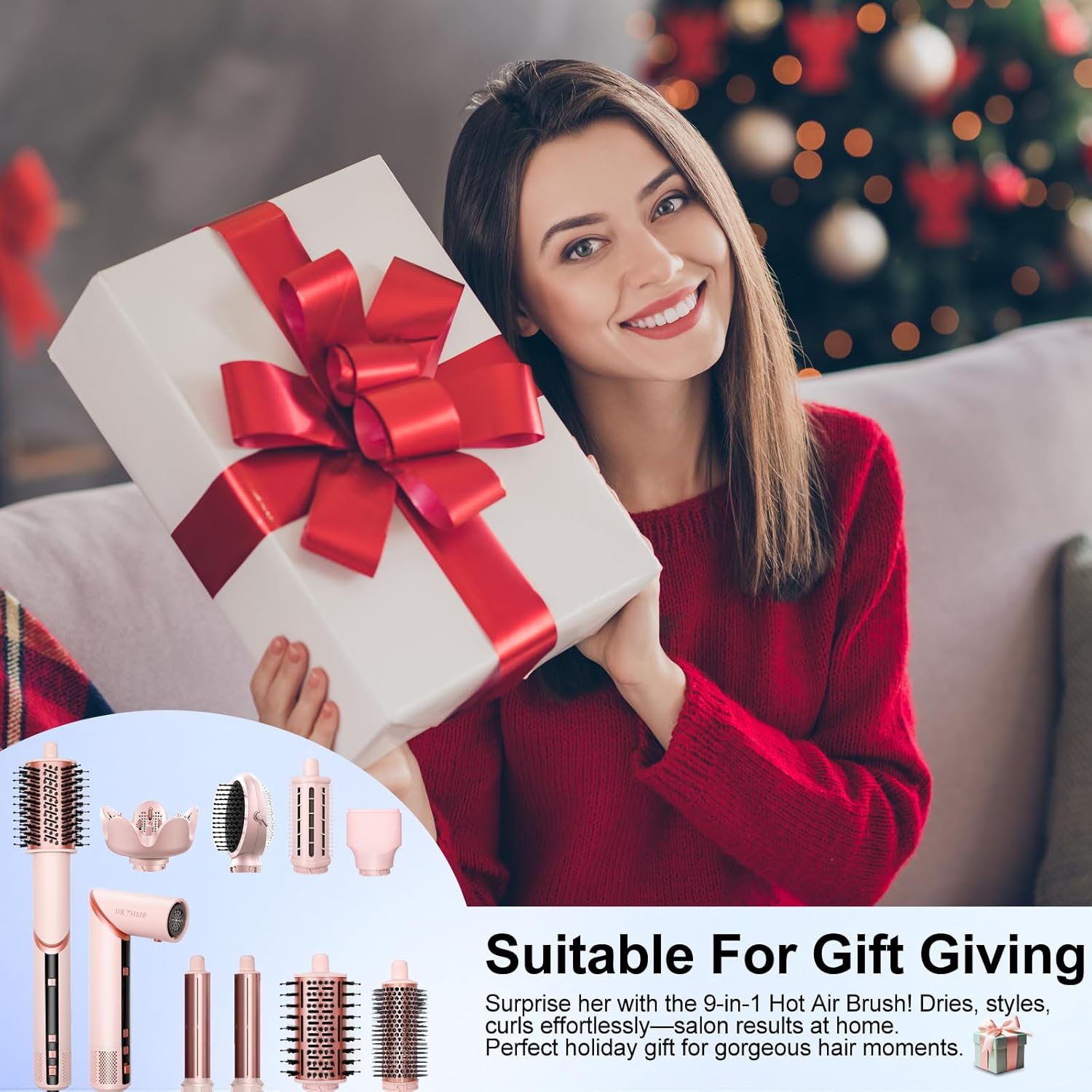 Coiffeur 9 en 1 - affichage numérique - léger - ionique - 3 chaleurs