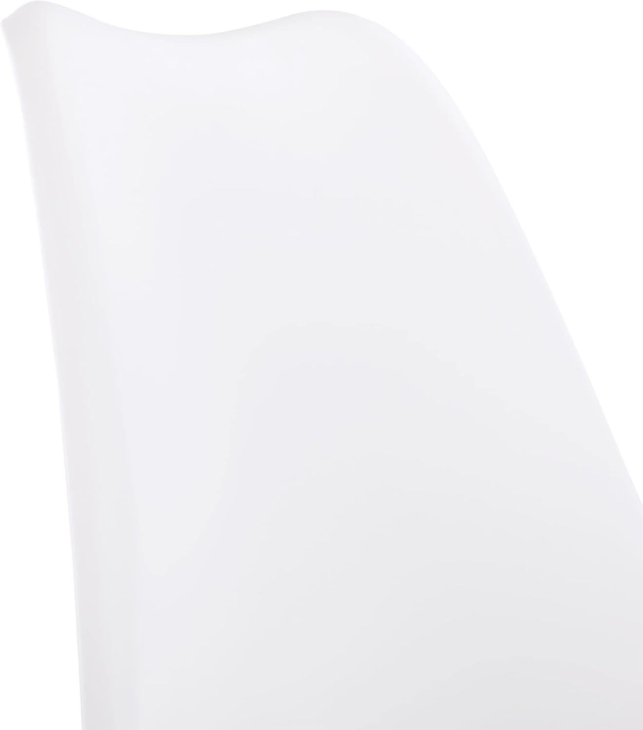 EGGREE - 4 chaises scandinaves rembourrées, bois hêtre, blanc