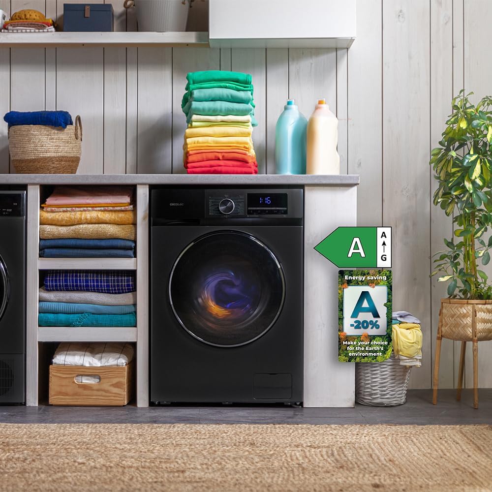 Cecotec - Bolero DressCode 12Kg - frontal - vapeur, Inverter, 16 programmes, 12500