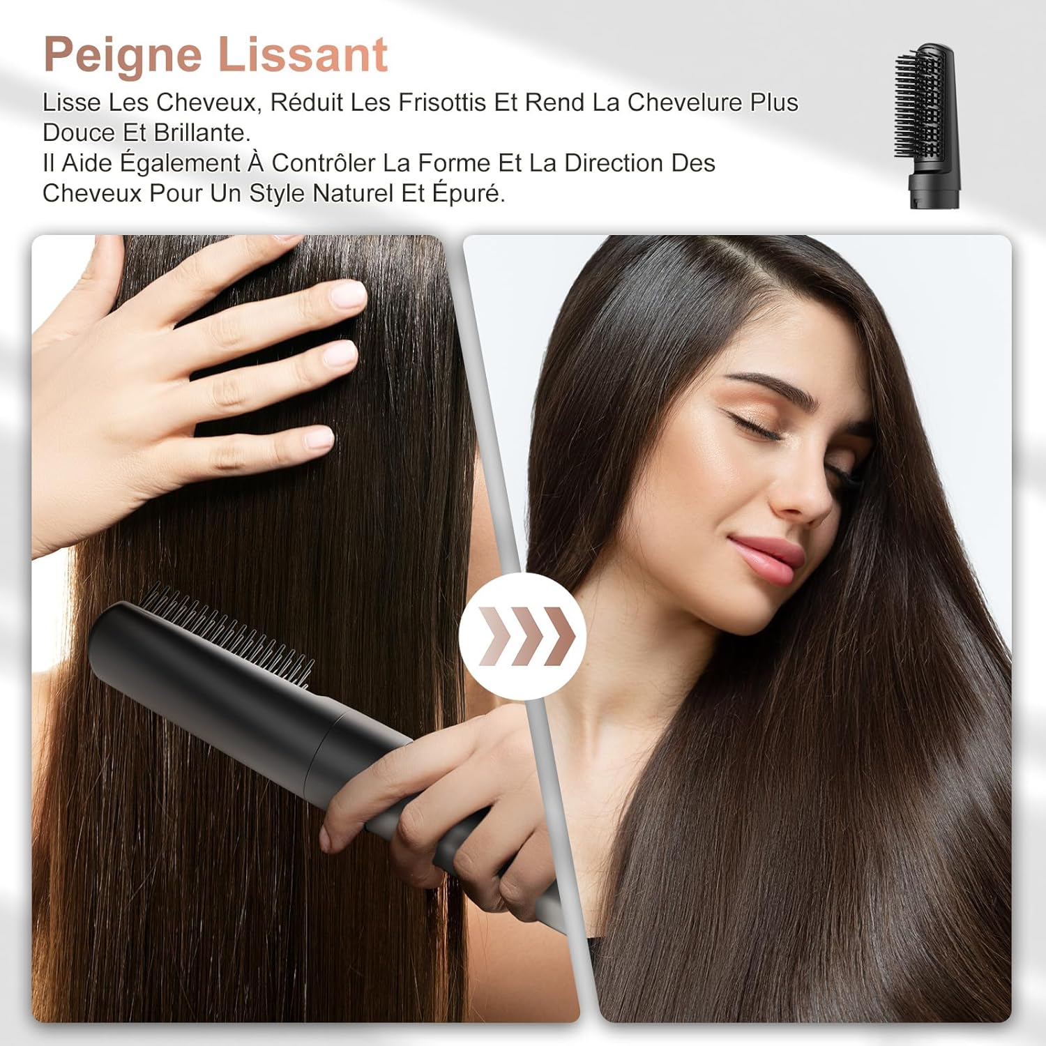 Air styler 6 en 1 - 110000 tr/min - séchage rapide, ionique, sans dommage