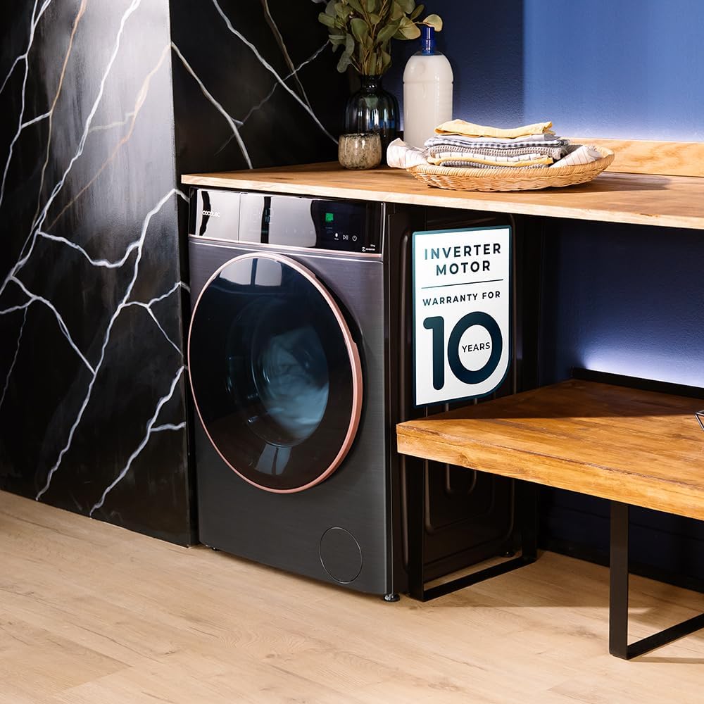 Cecotec - Bolero DressCode 9900 - 9kg, 1400tr/min, Autodose, écran 10,3