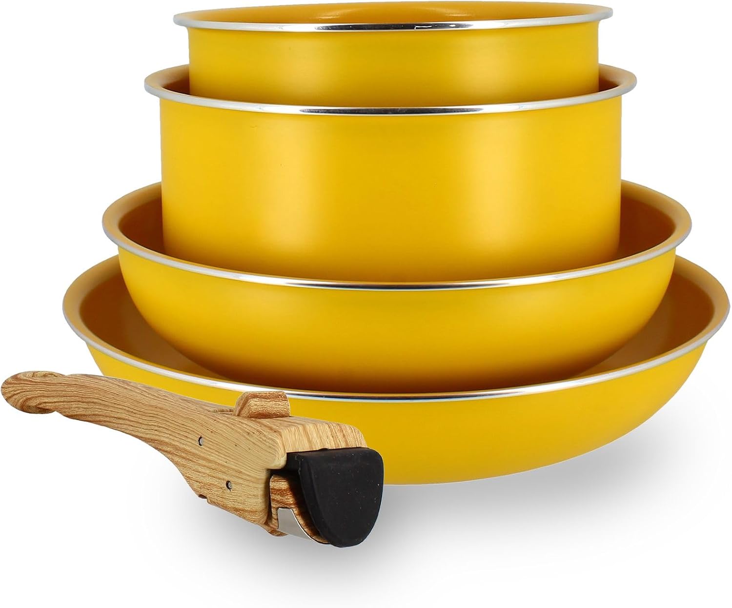 MENASTYL - Colorama - 2 poêles, 2 casseroles, poignée - céramique induction