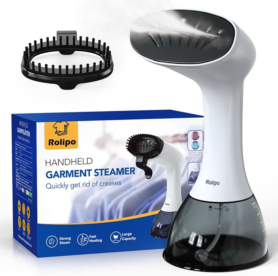 Défroisseur vapeur portable - 1640W, 400ml - Blanc, haute puissance