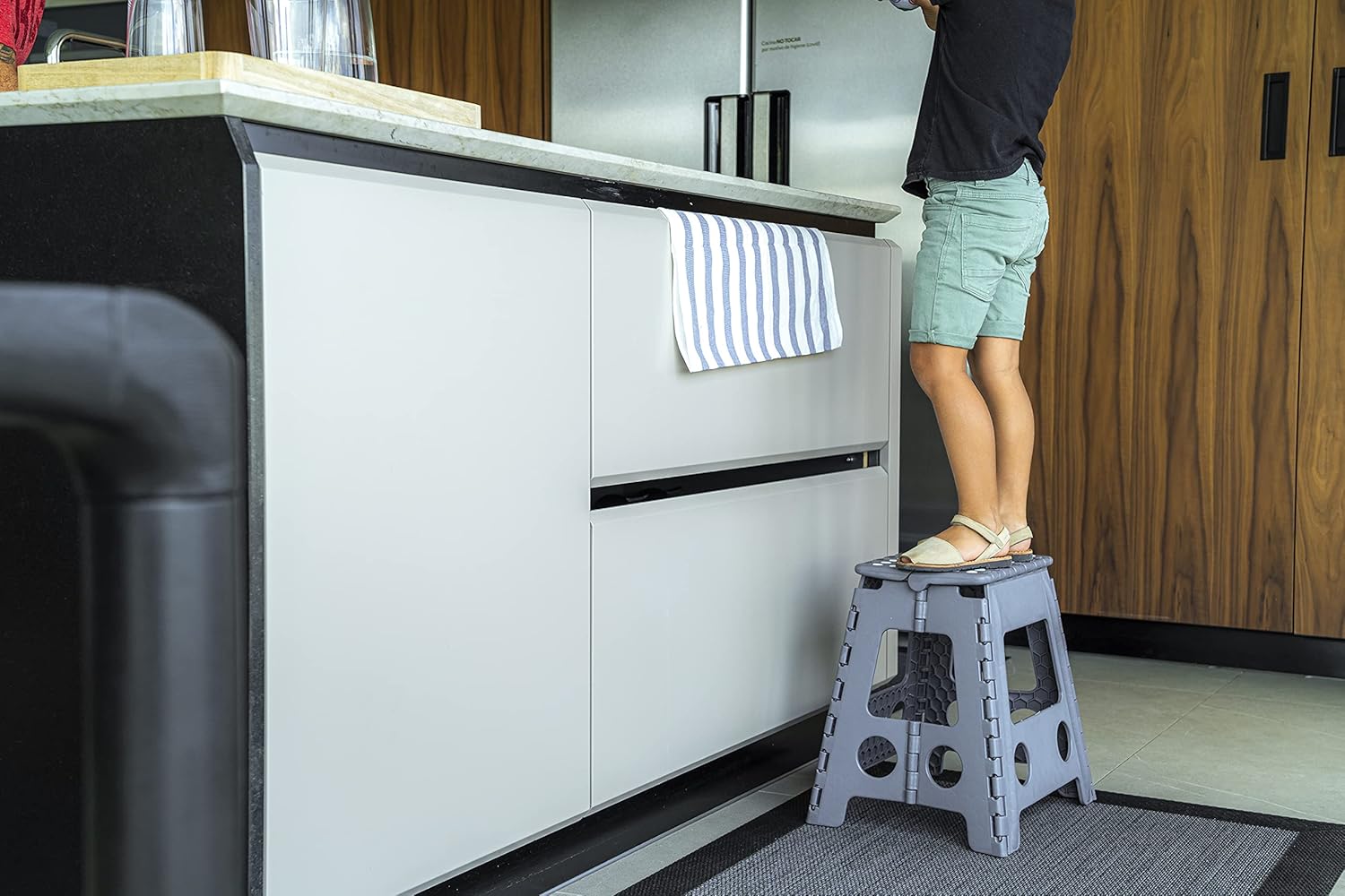 Arregui - tabouret pliant multiusage - 39 cm - marchepied pliable TB-039-G