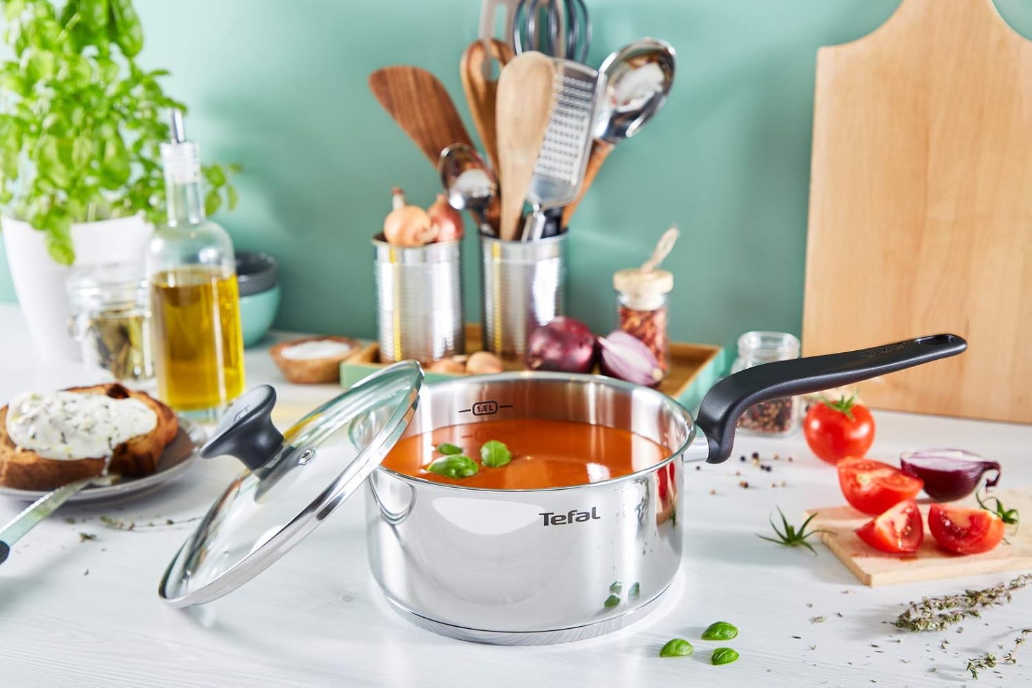 Tefal - Primary casserole - 18 cm 2,1 L inox induction garantie 10 ans - E3082904