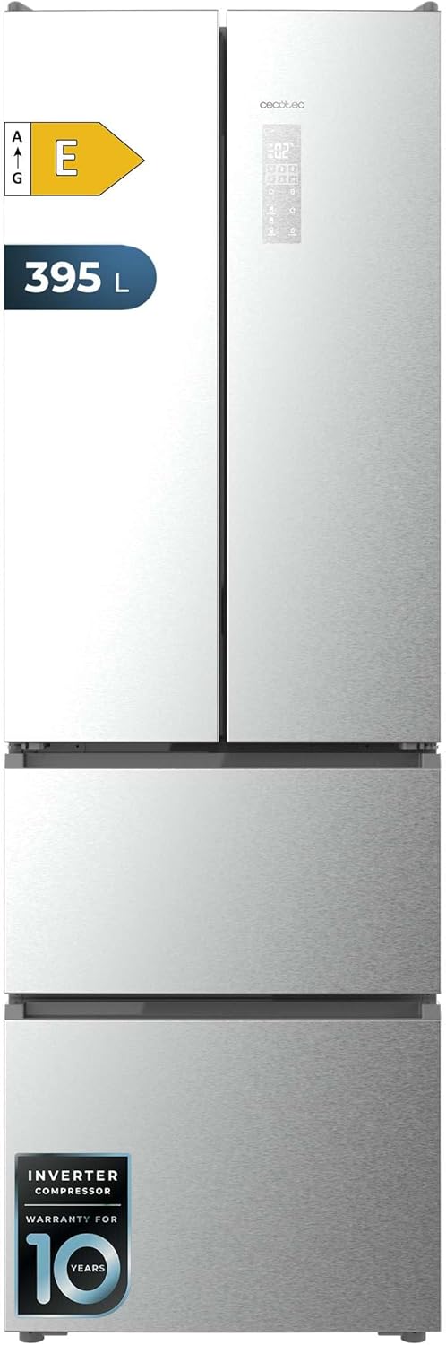 Cecotec - Bolero CoolMarket Combi F2D - 201x59,5cm - 395L, No Frost, Maxi Efficacité, F2D395