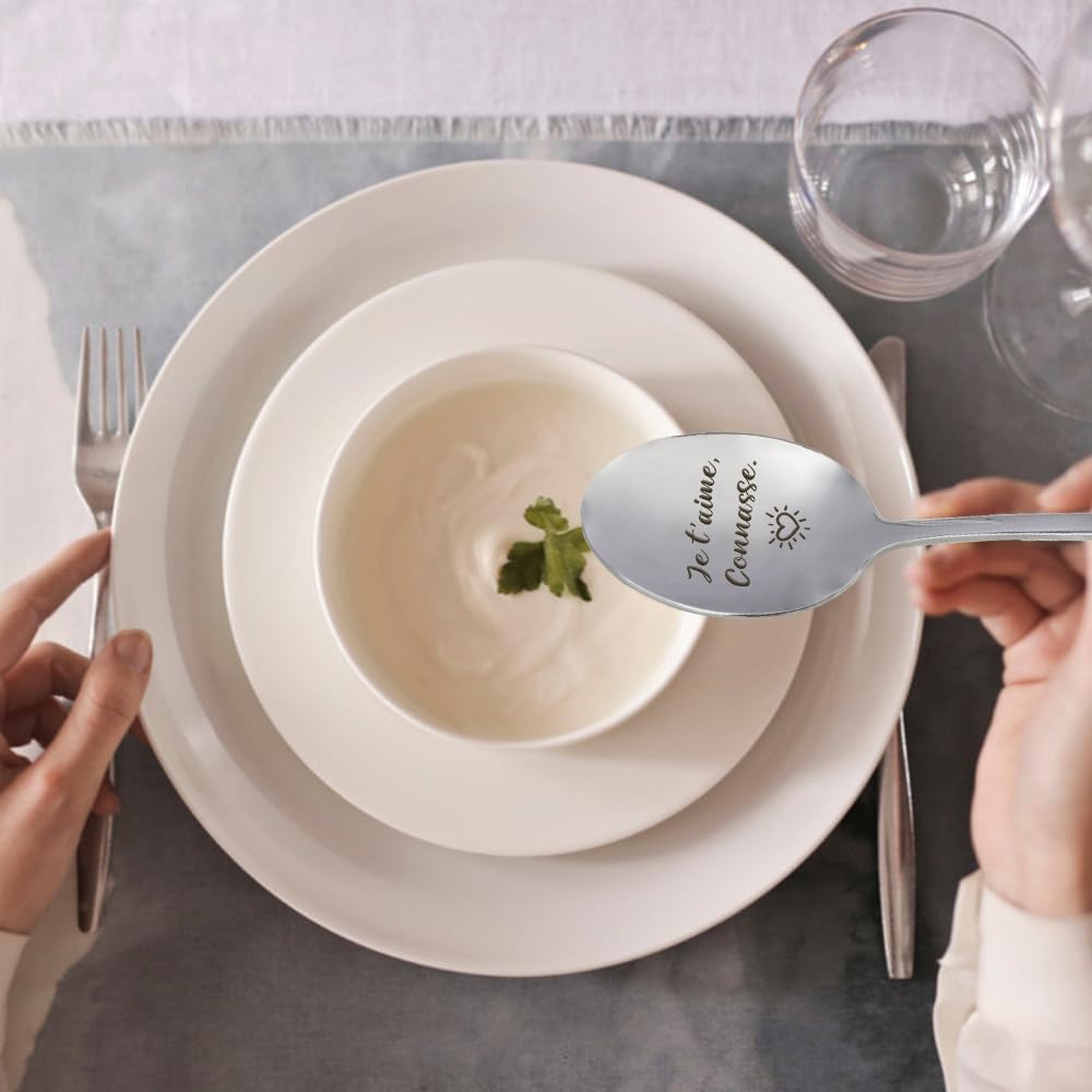 Cuillère à café en acier inox - drôle, cadeau idéal femme, 14cm