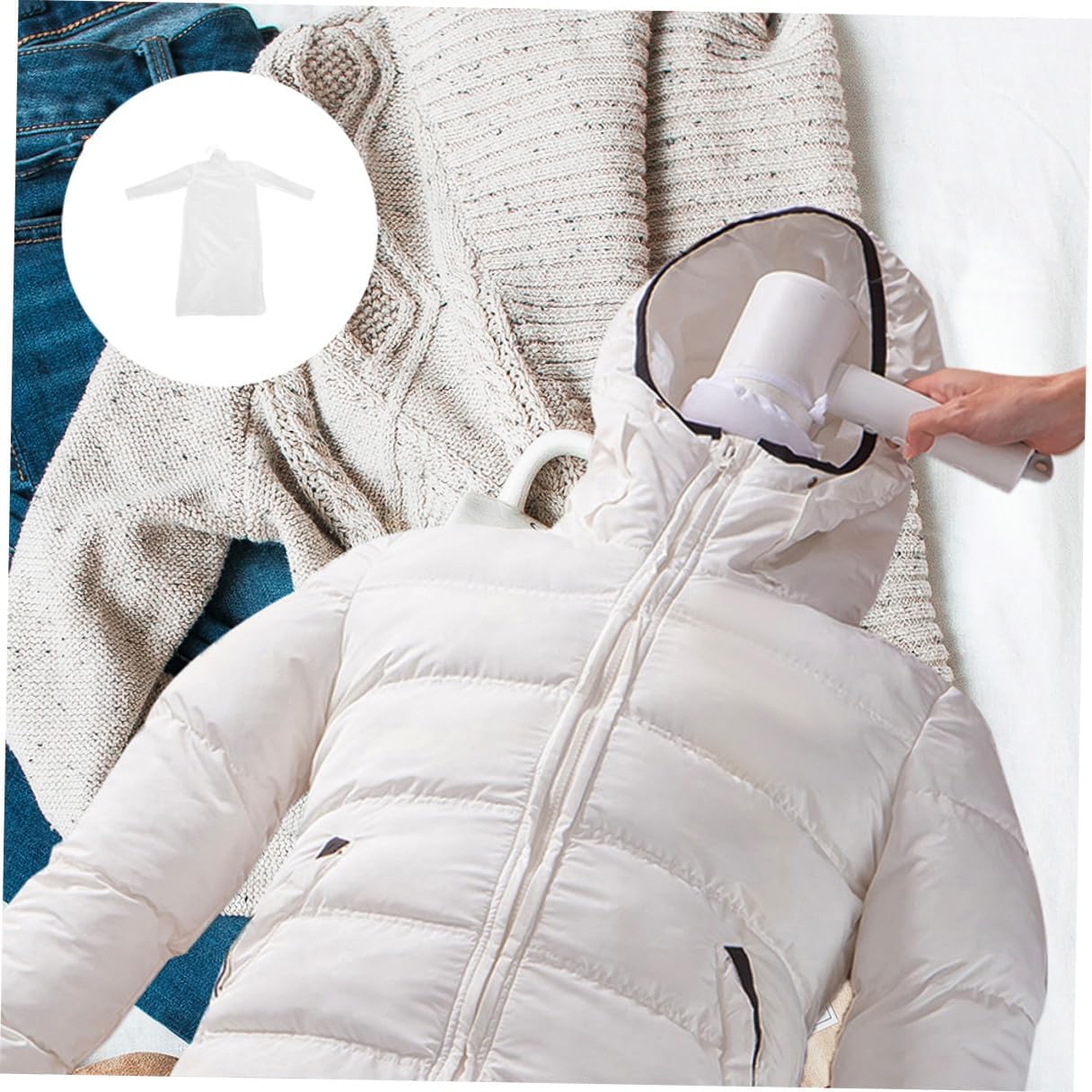 Didiseaon - lot séchage manteaux/doudounes - 1,5m - plastique solide, portable, rapide