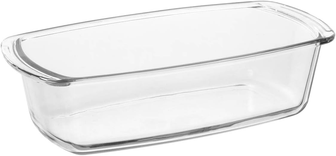 Plat à cake en verre – 27x14 cm – couvercle inclus – transparent