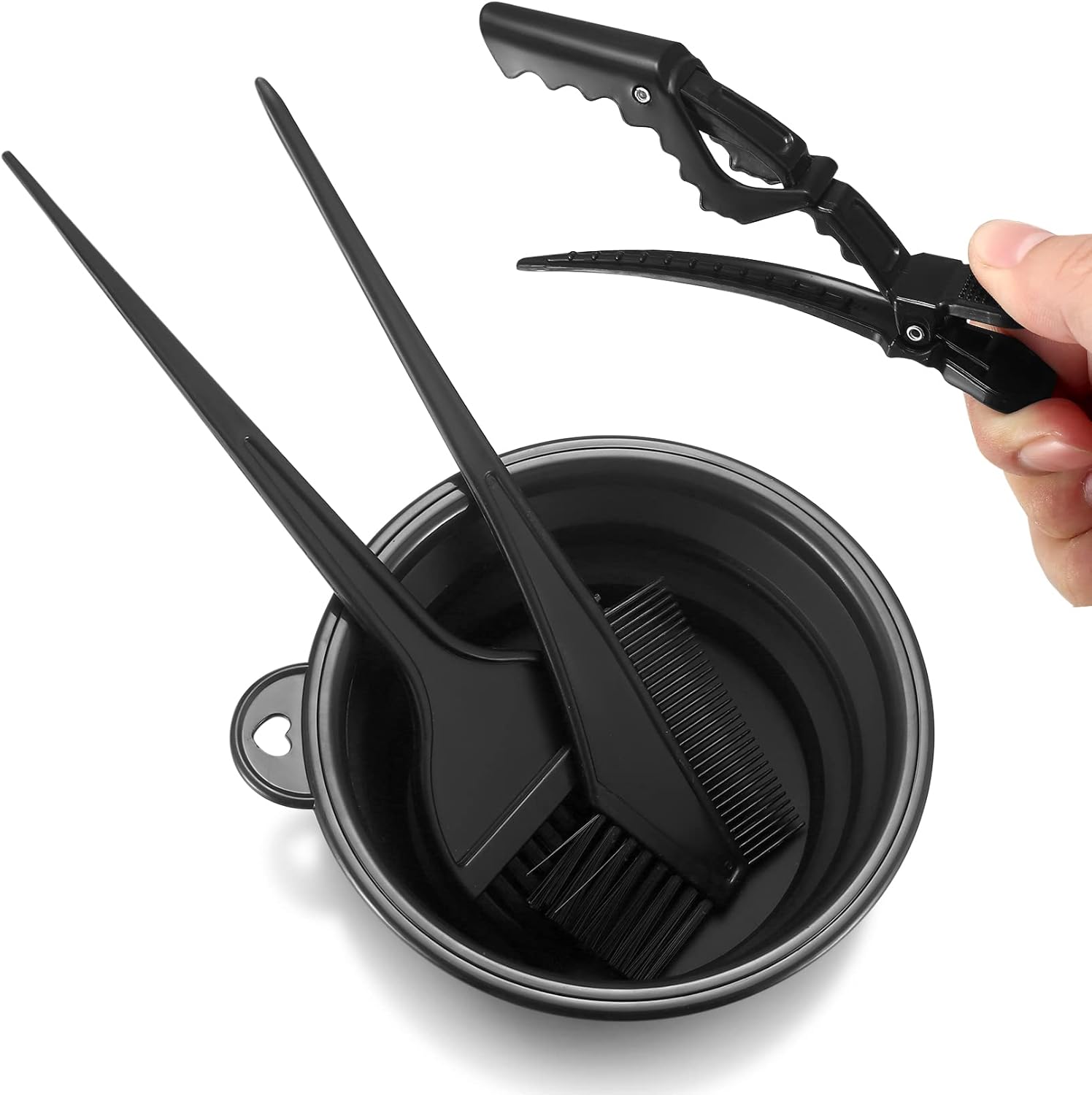 Ensemble de coloration cheveux - 18 pièces, accessoires, DIY salon