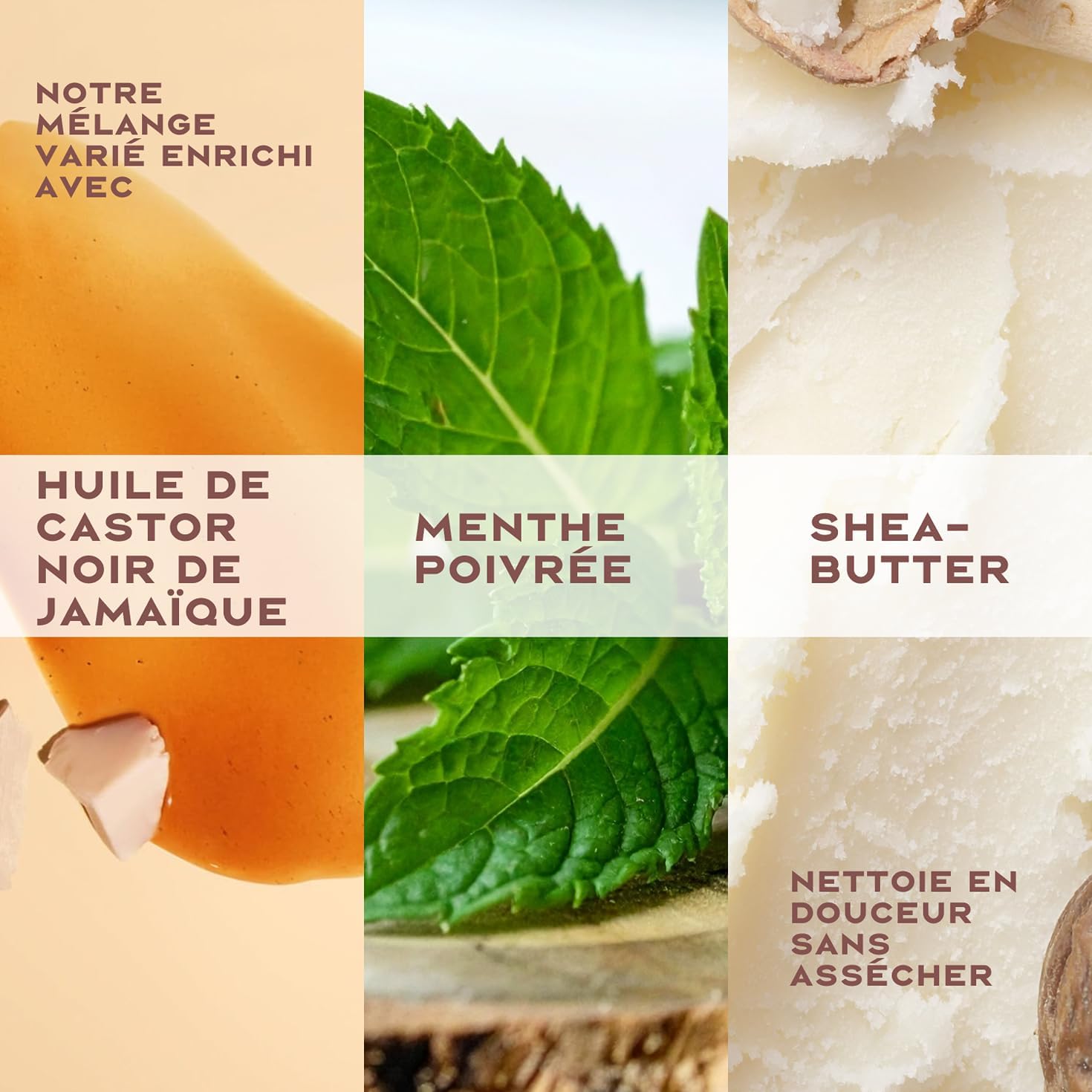 SheaMoisture - Jamaican Black Castor - 384ml+431ml - shampoing, soins renforçants