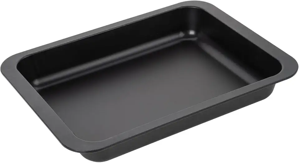 Zenker - plat à lasagne 36x27x5 cm - inox noir, plat à four