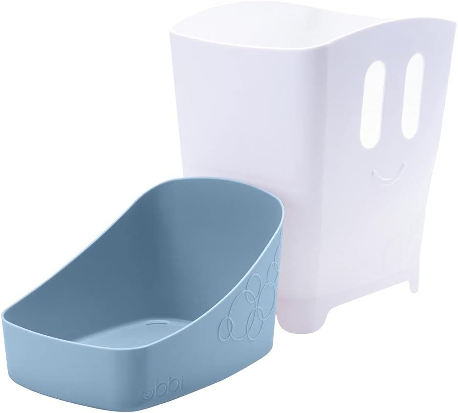 Ubbi - rangement bain enfant - rack amovible - bac de séchage amovible