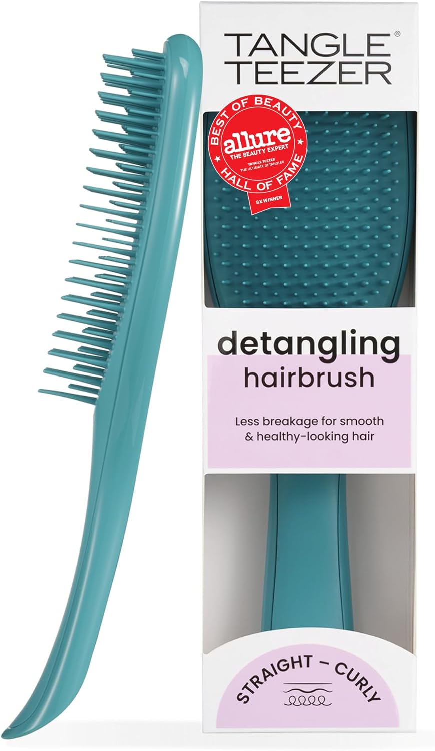 Tangle Teezer - Ultimate Detangler - brosse démêlante, picots doux, réduit casse, tous cheveux, sarcelle