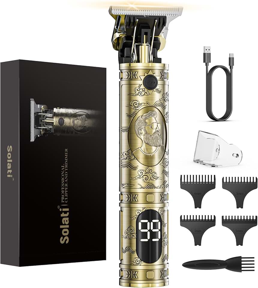 Tondeuse cheveux homme - finition T zéro - LED, coupe précise, rechargeable