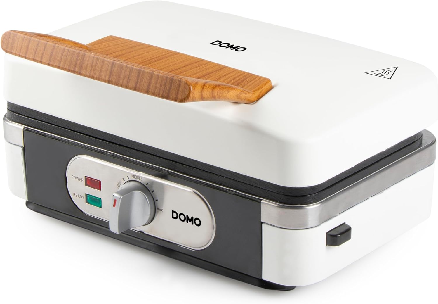 DOMO - Snackmaker 3 en 1, plaques interchangeables, 1100W, blanc, DO9277C