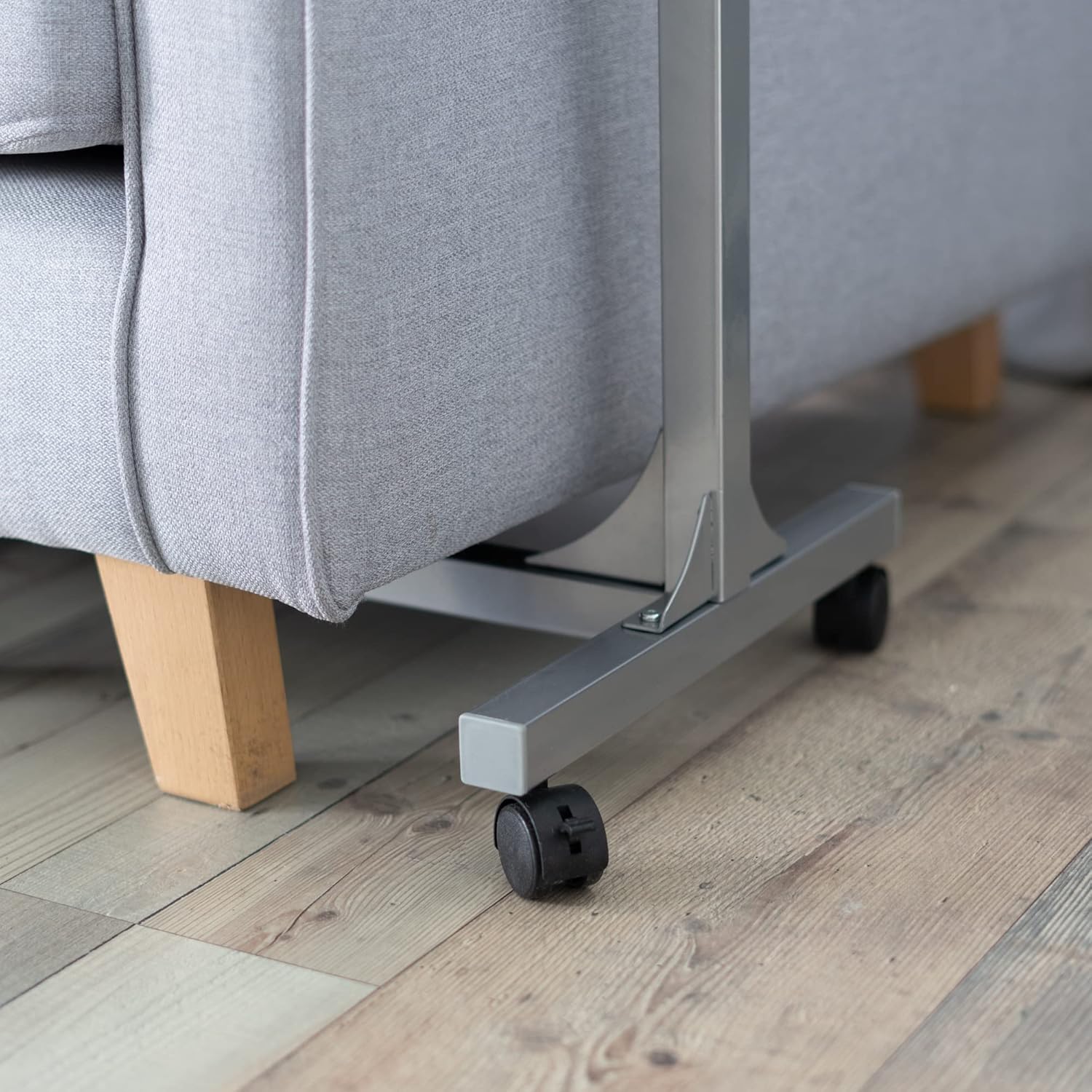 Table de lit pour PC - hauteur réglable, 48x37x67cm, 4 roulettes