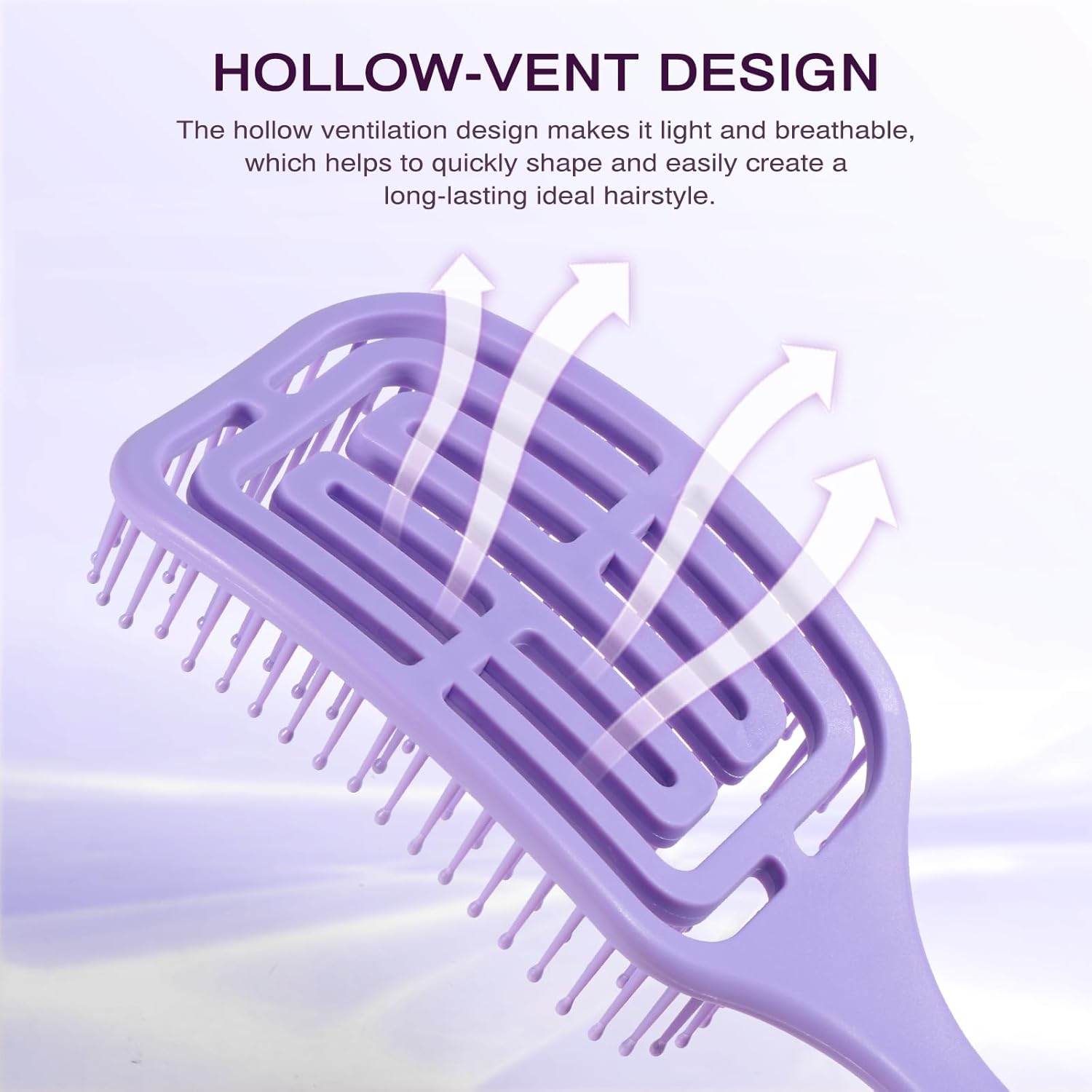 Brencco - Brosse démêlante magique cheveux bouclés anti-casse