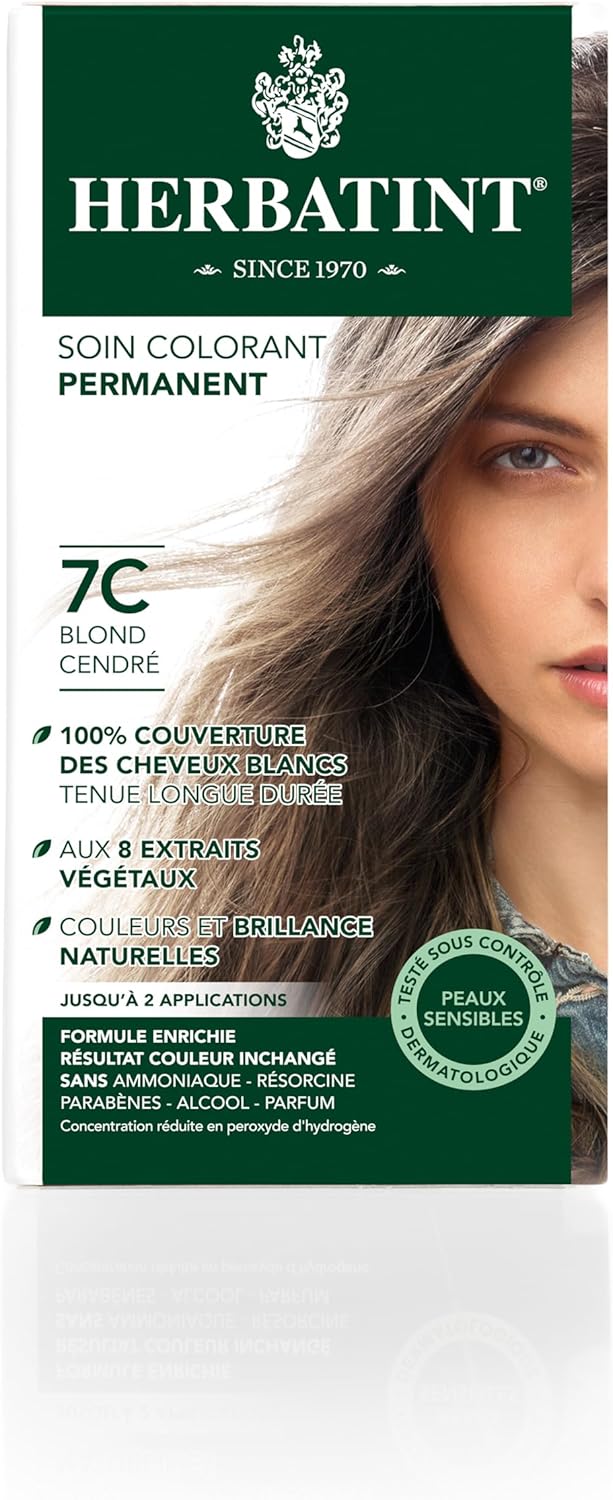 Herbatint - Coloration Permanente 150ml - Blond Cendré, sans ammoniaque