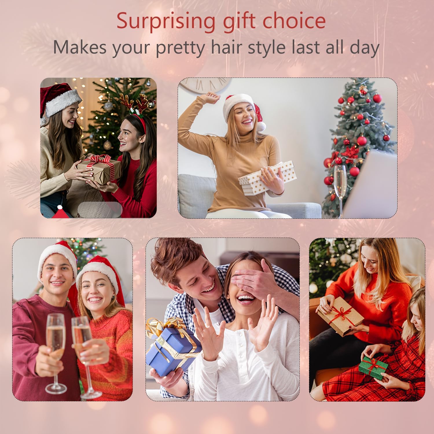 Boucleur cheveux céramique 9-32mm, écran LCD, 3 en 1, grosses vagues