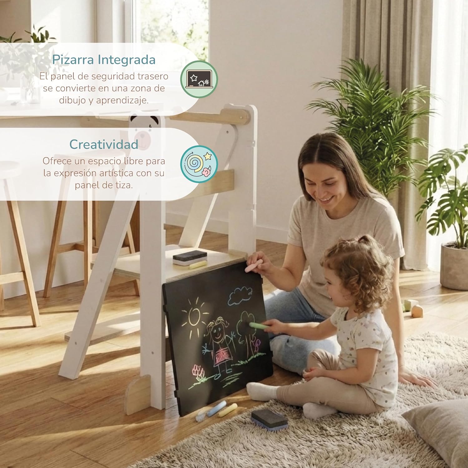 Buddy Baby - tour pliable enfant, cuisine, réglable, 36-60 mois