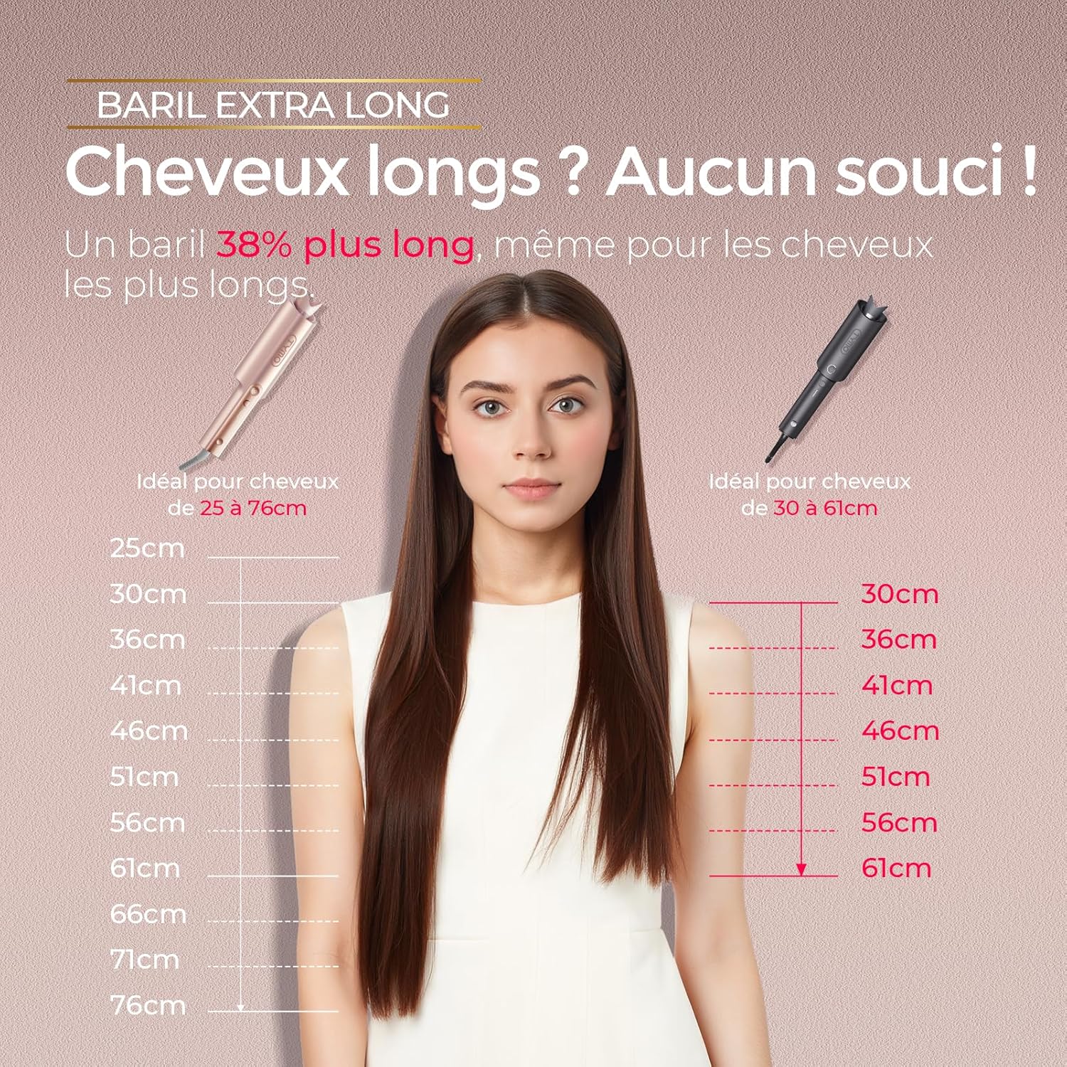 TYMO - Curlpro Plus - 32mm - boucleur automatique anti-brûlure, chauffage rapide