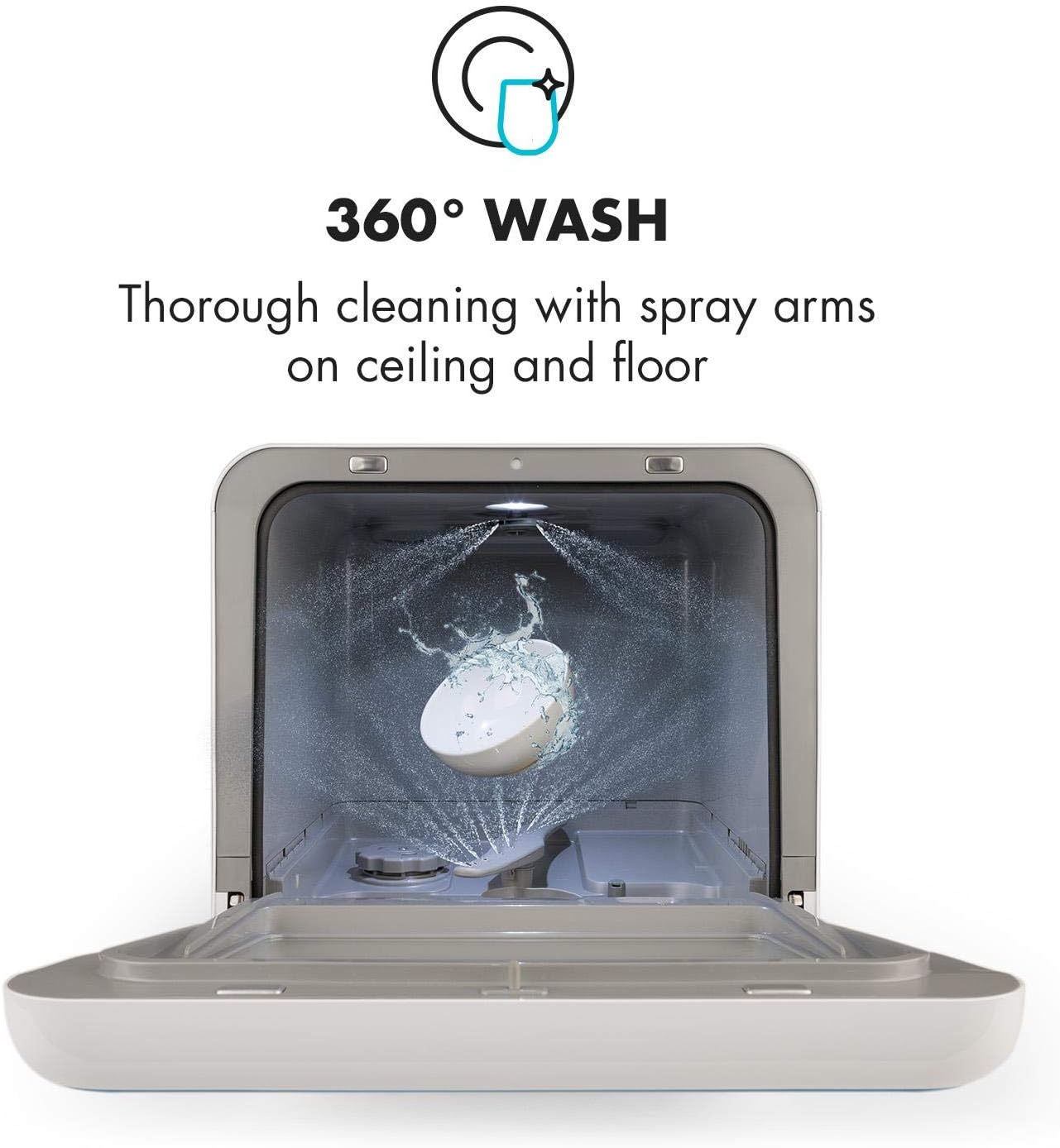 Klarstein - Amazonia Mini - compact, 7 programmes, 5L, silencieux, digital, bleu