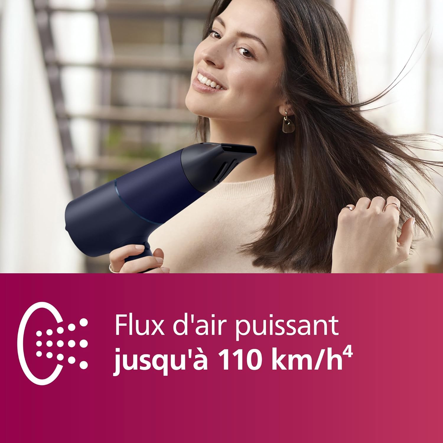 Philips - 5000 Series sèche-cheveux, 2300W, ionique, ThermoShield, BHD510/20