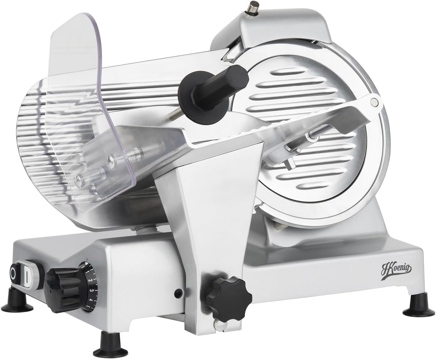 H.Koenig - trancheuse MSX220 - 20 cm - coupe 0-12 mm, aiguisage intégré, plateau large, 282 rpm