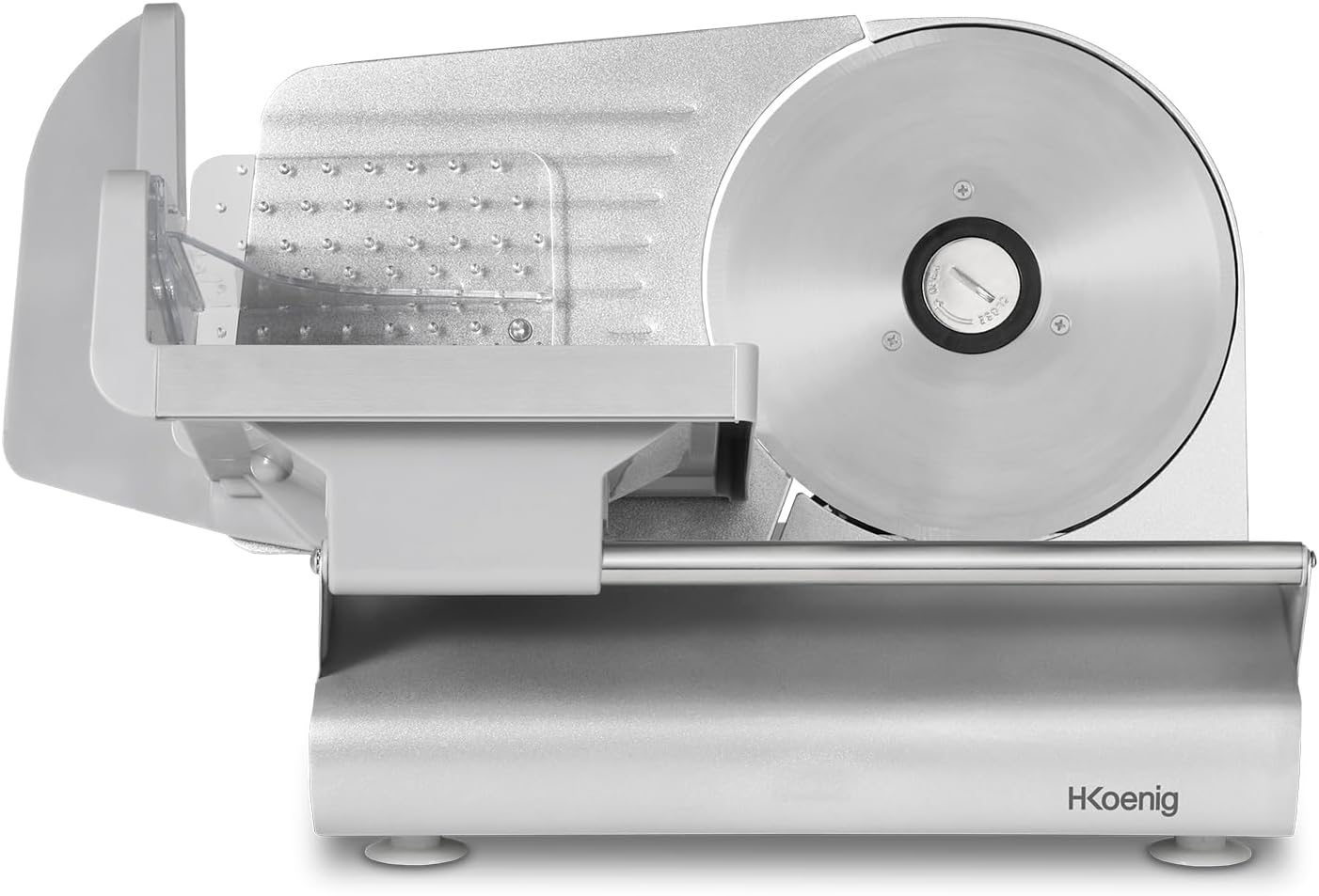 H.Koenig - trancheuse MSX190 - lame 19 cm - coupe 0-13 mm, aiguiseur intégré, plateau large