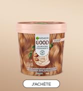 Séquence d'emballages de produits sur fond beige, semblant être des contenants pour aliments ou boissons avec le texte « J'ACHETE » visible.