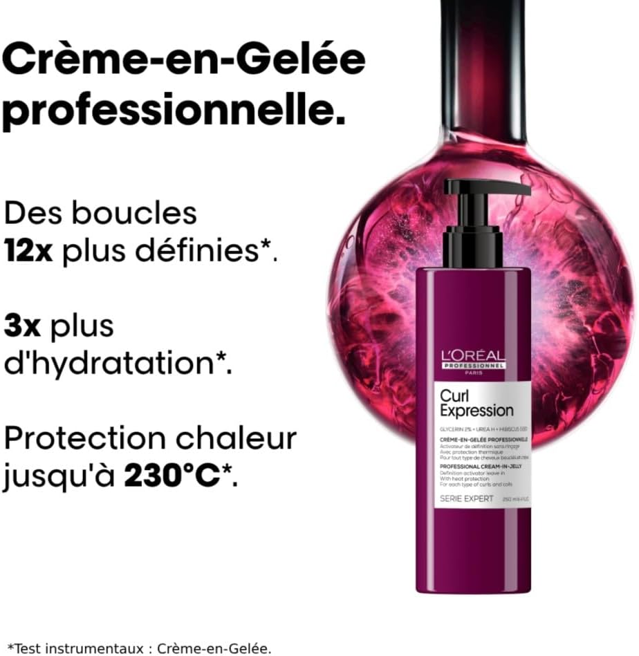 L'Oréal Professionnel - Curl Expression - 250ml - Crème-gel boucles, thermoprotecteur 230°C