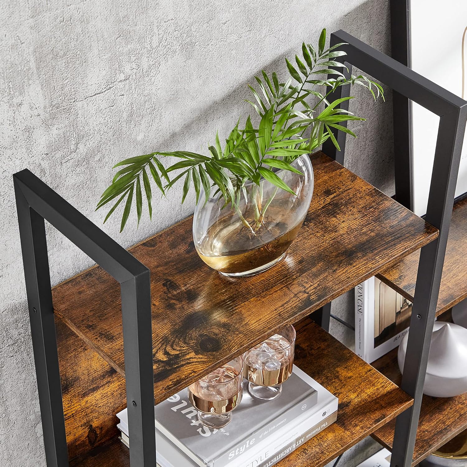 VASAGLE - étagère industrielle 14 cases, métal, 24x158x166cm, LLS107B01