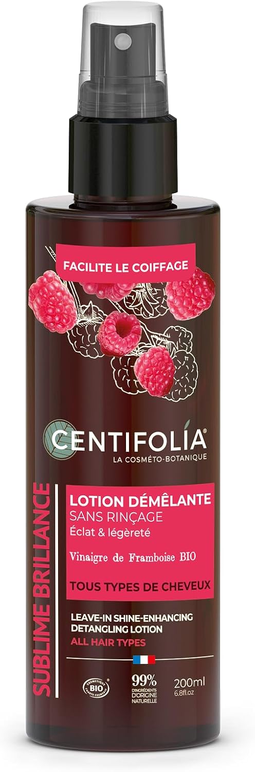 Centifolia - Sublime Brillance - 200ml - Lotion démêlante bio sans rinçage, cheveux brillants