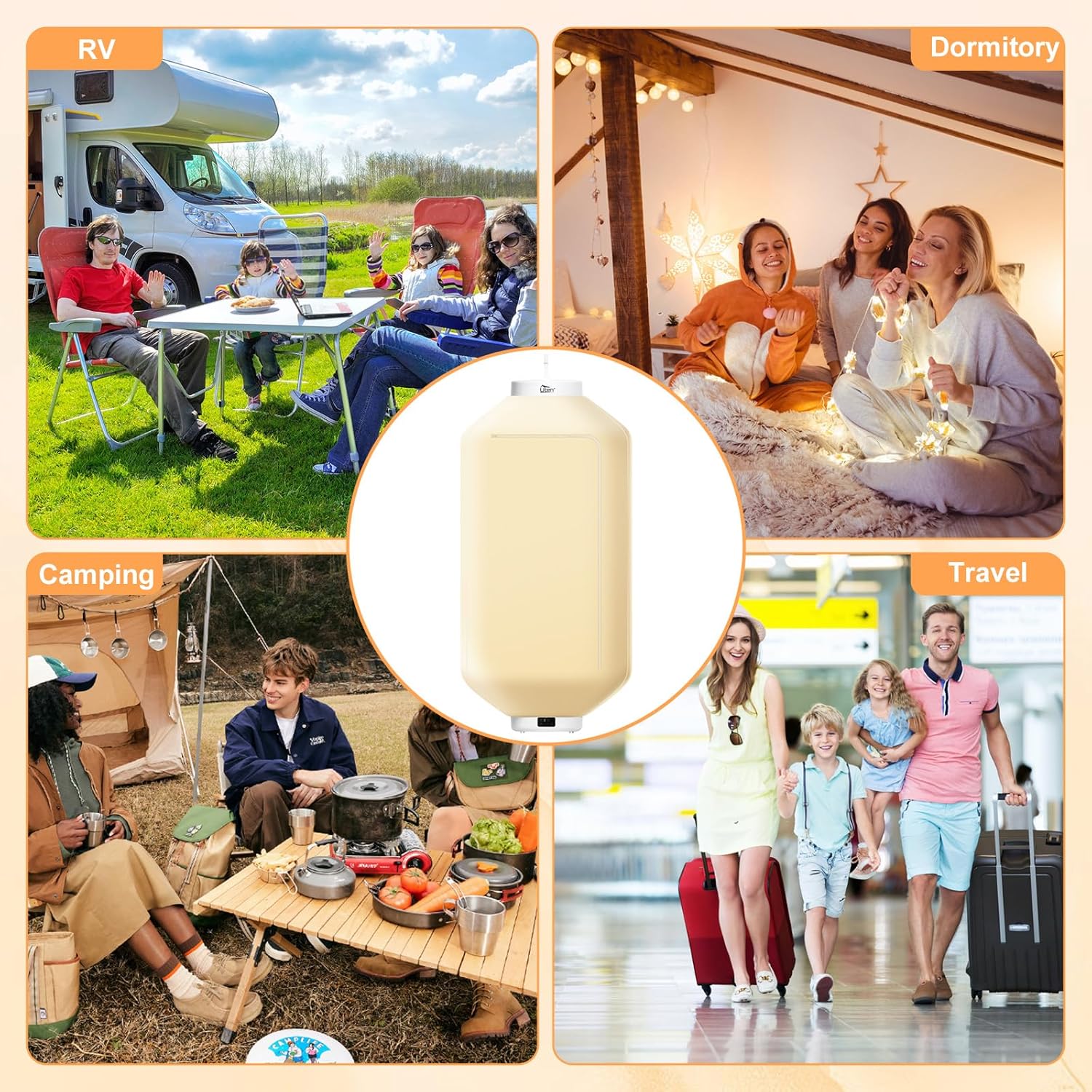 Uten - mini séchoir suspendu - compact 600W - minuterie, arrêt auto