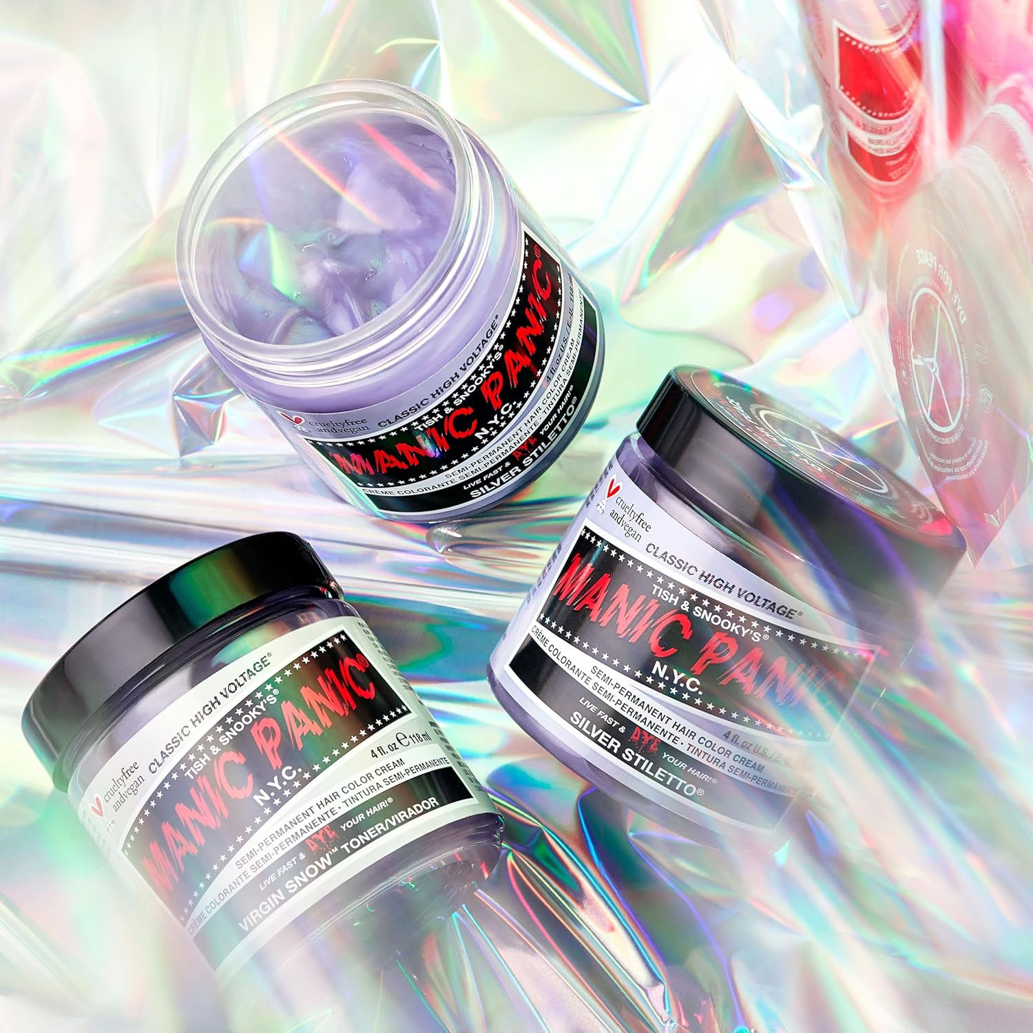 Panic Manic - Silver Stiletto Classic Creme - 118ml - Vegan, semi-permanent, cruelty free