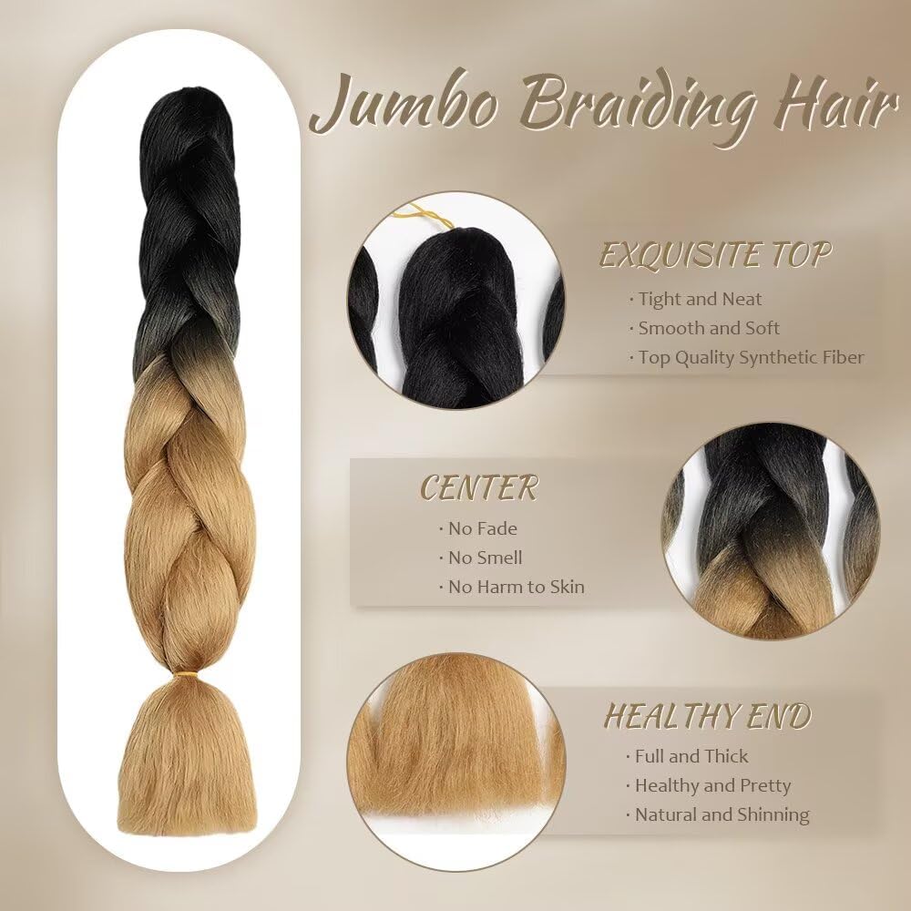 ShowJarlly - tresses jumbo ombrées 24