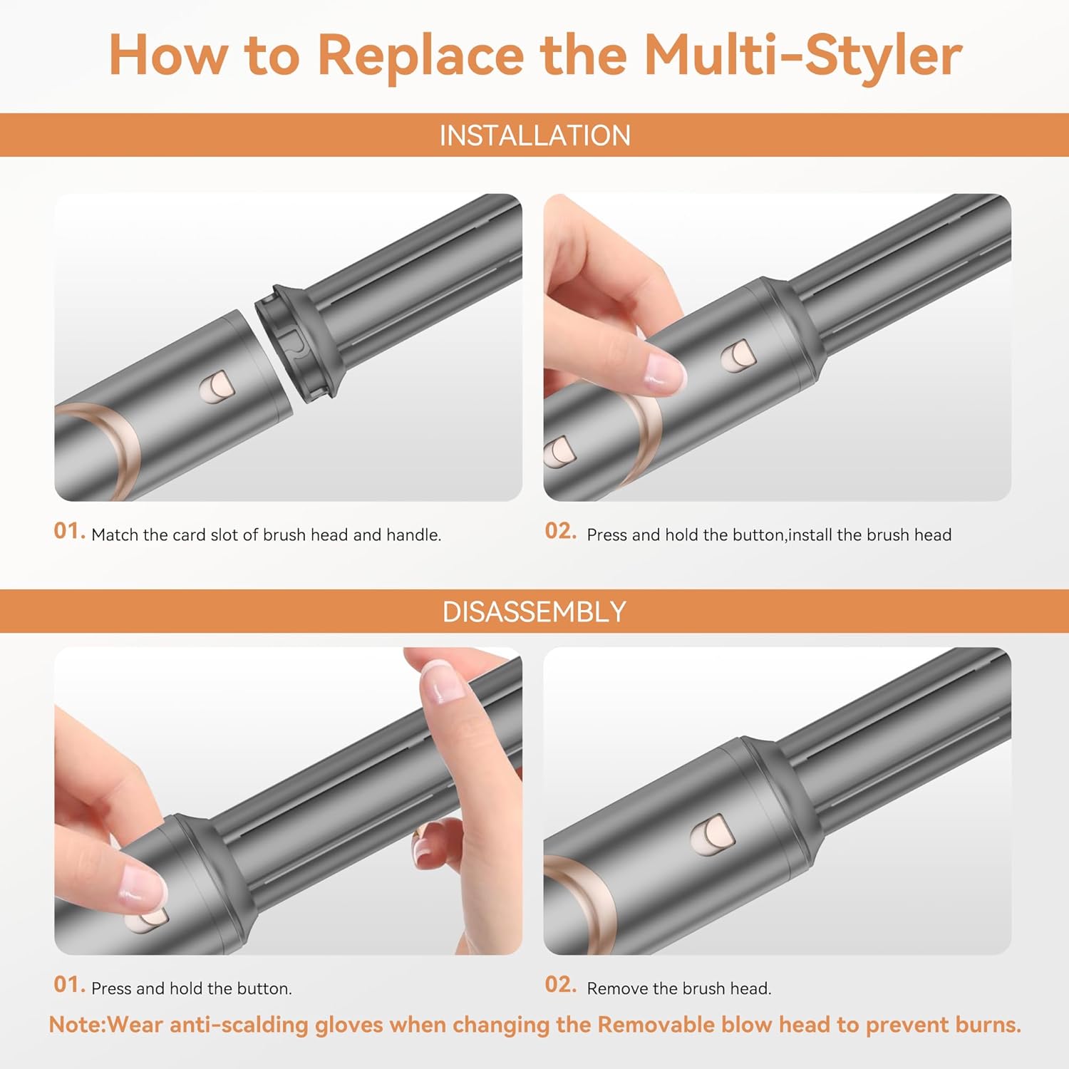 OKWRAP - Air Styler 6 en 1 - sèche, boucle, lisse, 110000TR/MIM