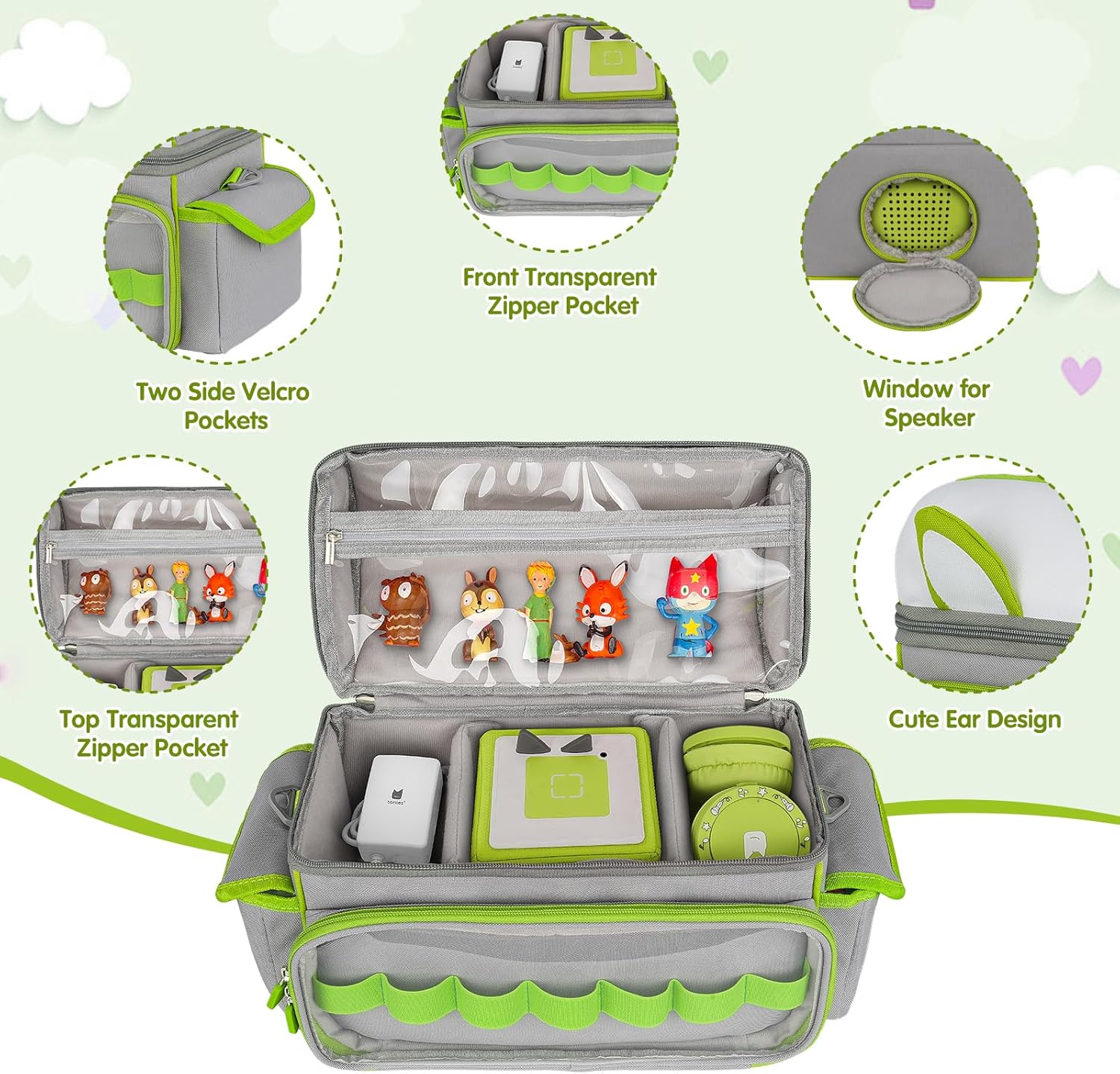 Étui de transport - rangement Toniebox 2/1 - sac pour accessoires