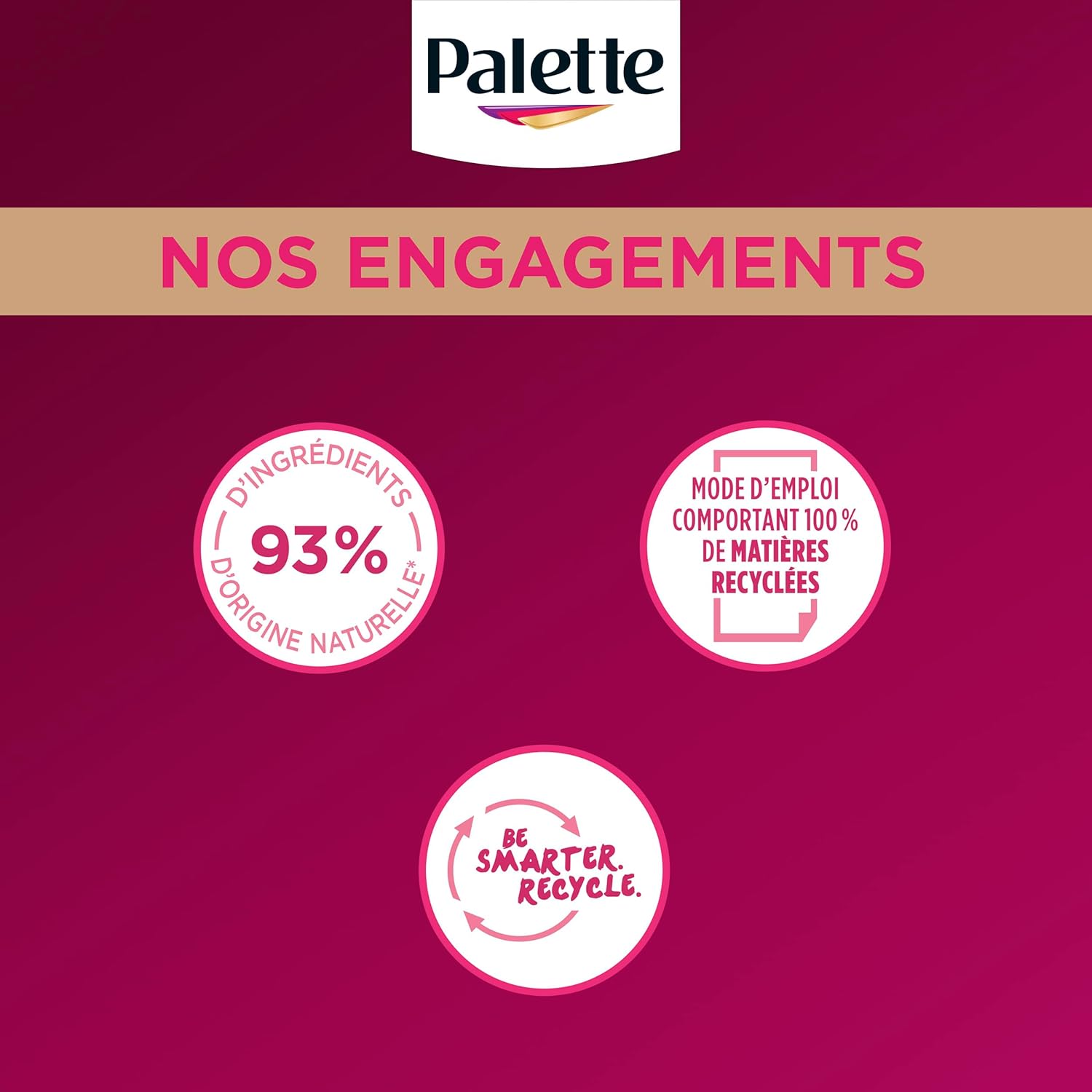 Palette - Intensive Coloration Permanente Cheveux soin, tenue 8 semaines, Blond Foncé 500