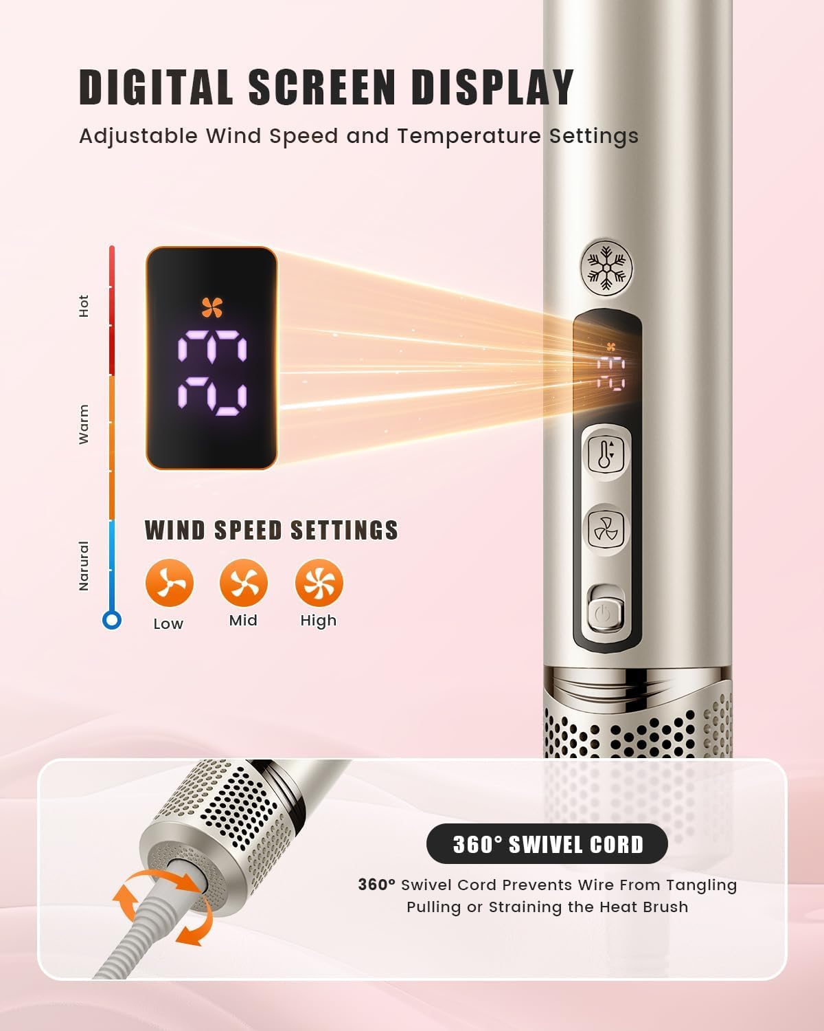 Air Styler 8 en 1 - FlexStyle - étui inclus - boucleurs, brosses