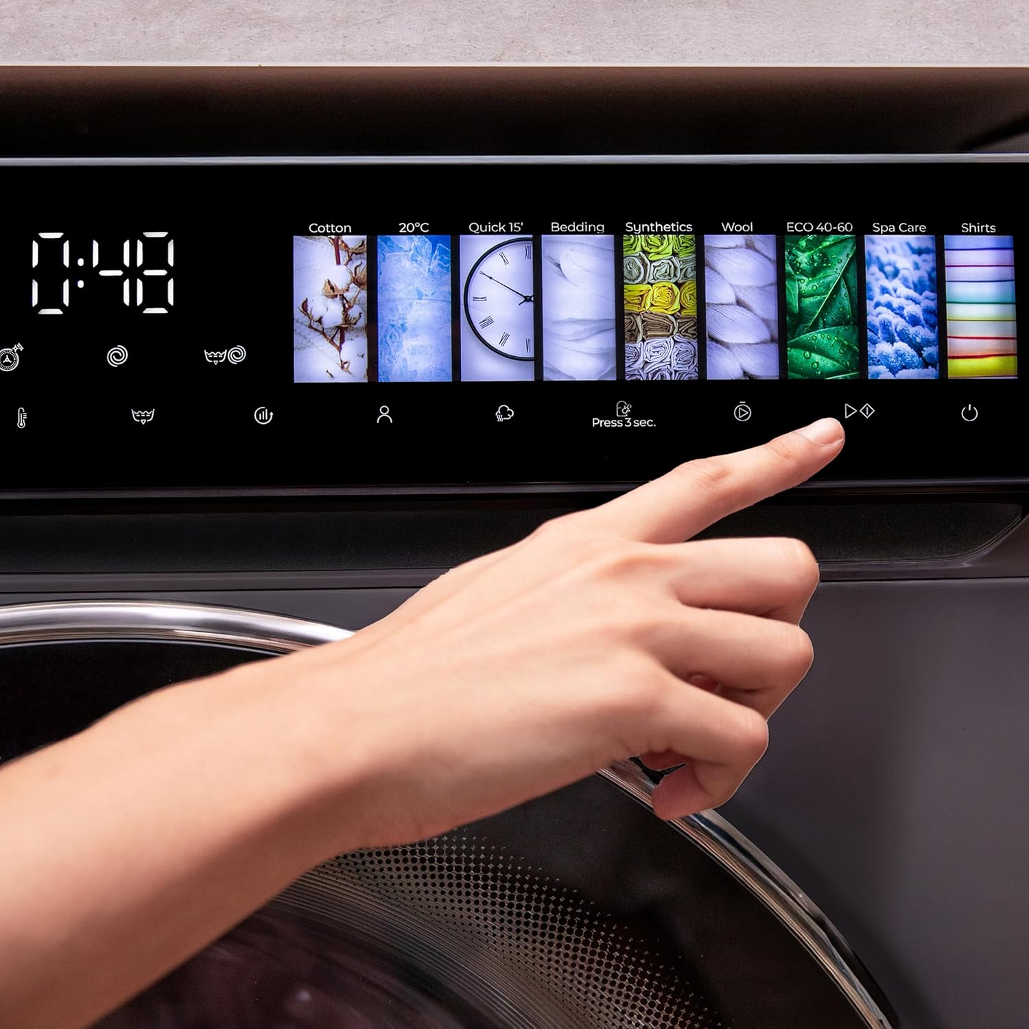 Cecotec - lave-linge frontale série - 60x85x56 cm - 8 kg, 1200 trs/min