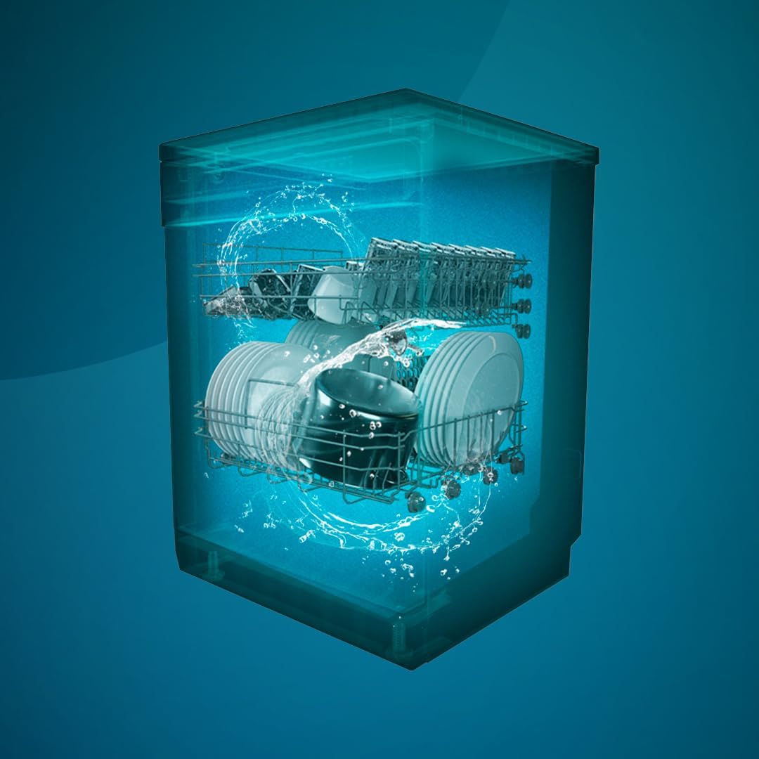 Cecotec - Bolero Aguazero 6700 Dark B - 60cm - 15 couverts, classe B, moteur Inverter Plus, Turbo Dry+